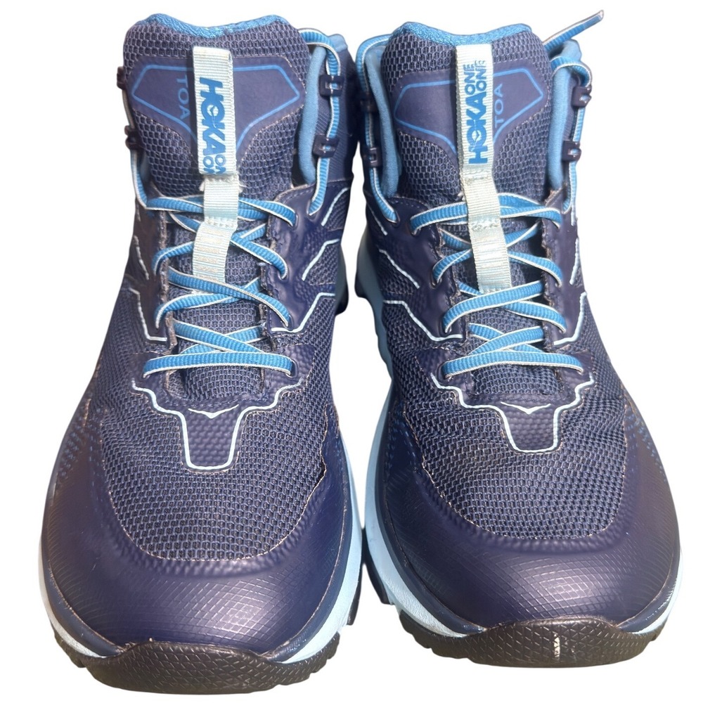 Hoka One One Sky Toa GTX Blue Hiking Boots Womens 11 Waterproof Gorpcore BIAQ